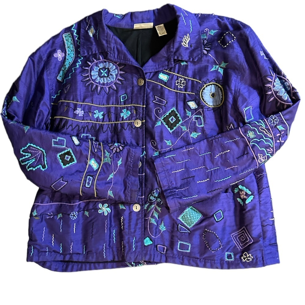 Awesome Vintage Chicos Designs Button Up blouse